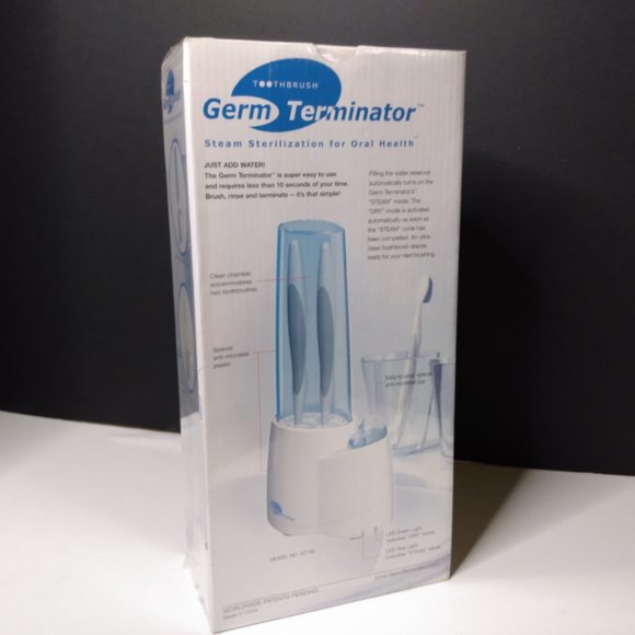 New Germ Terminator Toothbrush Sanitizer & Holder 8 inches Tall - Picture 4 of 7